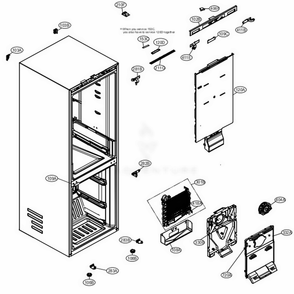 Part Location Diagram of AEH75596802 LG HINGE ASSEMBLY,CENTER