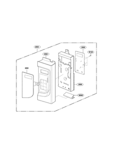 Controller Parts Diagram and Parts List for LMV2073BB 01 LG Microwave