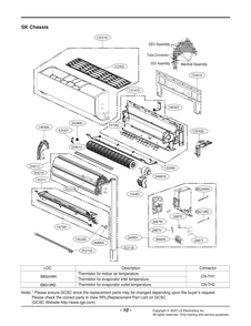 Diagram 1 Diagram and Parts List for ARNU183SKR4 ANCHLUS LG Air Conditioner