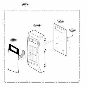 Controller Parts Diagram and Parts List for LMS1220TB CBKEGSC LG Range