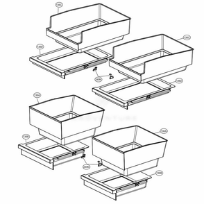F-Room Drawer Part Diagram and Parts List for LUPXS3186N AGRCNA0 LG Refrigerator