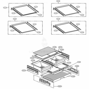 Refrigerator Parts Diagram and Parts List for LFXS27466S ASTCNA0 LG Refrigerator