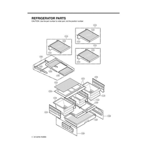 Section 4 Diagram and Parts List for LFX21975ST AST1LGA LG Refrigerator
