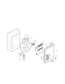Ice Bank Part Diagram and Parts List for LMX25964ST 02 LG Refrigerator