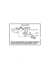 Wiring Diagram and Parts List for 23351899  Kenmore Range Hood
