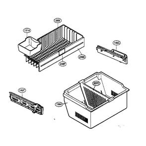 Freezer Diagram and Parts List for LFC20740ST 00 LG Refrigerator