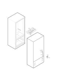 Ice Maker Parts Diagram and Parts List for LFC20770ST 01 LG Refrigerator