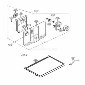 Freezer Parts Diagram and Parts List for 78033 ASTCSE5 LG Refrigerator