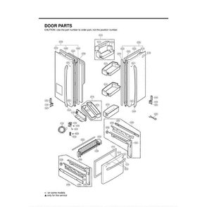 Section 6 Diagram and Parts List for LFX25961ST ASTCLGA LG Refrigerator