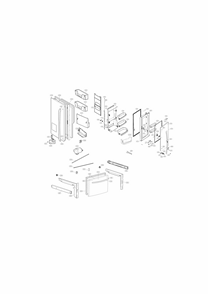 Part Location Diagram of AED74053005 LG HANDLE ASSEMBLY,REFRIGERATOR