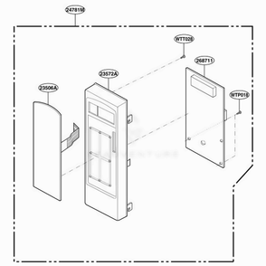Controller Parts Diagram and Parts List for MA825W CWHEGSE LG Wall Oven