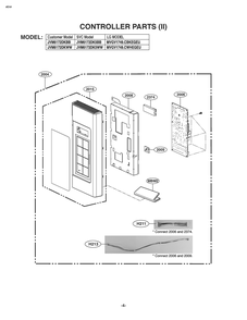 Controller Parts 2 Diagram and Parts List for JVM6172SKSS CS1EGEU LG Microwave Oven Combo