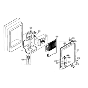 Ice Bank Diagram and Parts List for LFX25950SW 00 LG Refrigerator