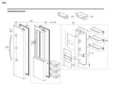 Part Location Diagram of ABQ74662102 LG CASE ASSEMBLY, HOME BAR