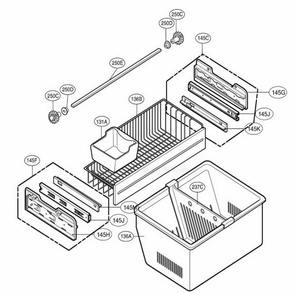 Freezer Parts Diagram and Parts List for 77552 ASWCSEF LG Refrigerator