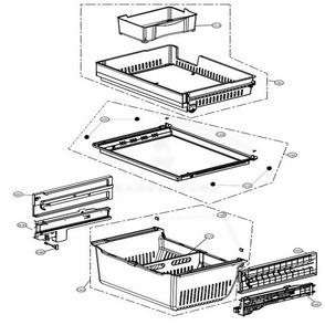 Part Location Diagram of AEC75738101 LG GUIDE ASSEMBLY,RAIL