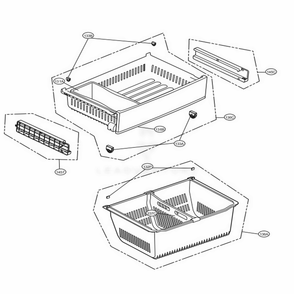 Part Location Diagram of MJS64531901 LG TRAY,DRAWER