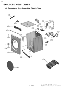 Diagram 2 Diagram and Parts List for W3P7CVU2WVS ABWEUUS LG Washer