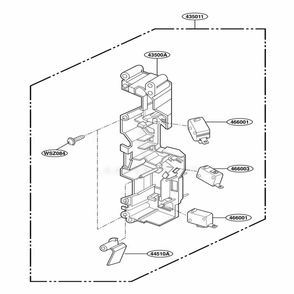 Latch Board Parts Diagram and Parts List for YMH7130XEB0 BKEWPC LG Range
