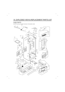 Case Parts Diagram and Parts List for GC-L288GQXP AWBCNA1 LG Refrigerator