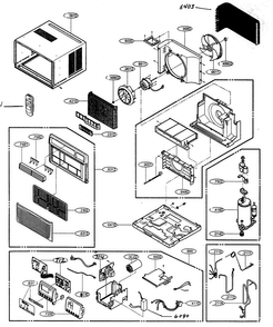 Part Location Diagram of 5238A20008A LG GUIDE,AIR