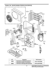 Diagram Diagram and Parts List for LSU120HFV3  LG Air Conditioner