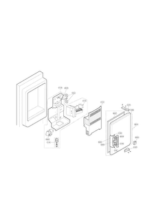 Ice Bank Parts Diagram and Parts List for LFX25975SW 02 LG Refrigerator