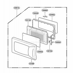 Part Location Diagram of 3720W0D109M LG PANEL,[DOOR]