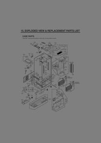 Case Parts Diagram and Parts List for GR-J31ALSJP ASTCNA1 LG Refrigerator
