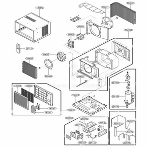 Part Location Diagram of 2520UCDA011 LG COMPRESSOR SET,CHINA