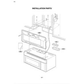 Section 5 Diagram and Parts List for LMV1635SB ABKELGA LG Microwave Oven Combo