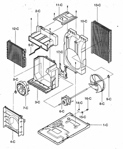 Part Location Diagram of 5403A20082C LG Condenser Assembly,First