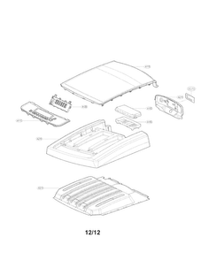Control Panel And Plate Assembly Parts Diagram and Parts List for DLE1101W  LG Dryer