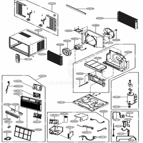 Part Location Diagram of 5239A20004E LG DUCT ASSEMBLY