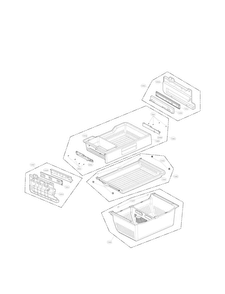 Freezer  Parts Diagram and Parts List for LFXS30766S 03 LG Refrigerator