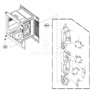 Larch Board Parts Diagram and Parts List for MS1596CIR CSSELEC LG Range