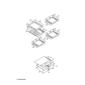 Refrigerator Diagram and Parts List for LRTC19314ST  LG Refrigerator