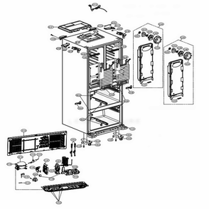 Part Location Diagram of EAD64168605 LG HARNESS ASSEMBLY