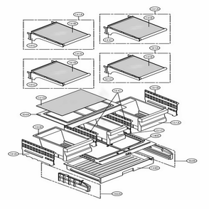 Refrigerator Parts Diagram and Parts List for LMC25785SB AWBCNA0 LG Refrigerator