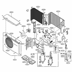 Part Location Diagram of AGL36636835 LG PANEL ASSEMBLY,REAR(OUTDOOR)