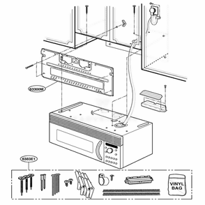 Installation Parts Diagram and Parts List for SCA2000BWW AWHEGEU LG Range