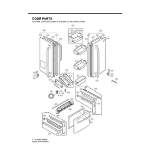 Section 7 Diagram and Parts List for LFX25971SW ASW2LGA LG Refrigerator