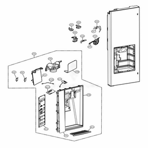 Part Location Diagram of EBR79159751 LG PCB ASSEMBLY,DISPLAY