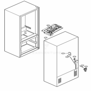 Icemaker Parts Diagram and Parts List for 71323 ASTCSE1 LG Refrigerator