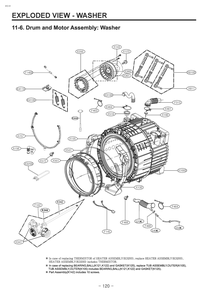 Diagram 5 Diagram and Parts List for W3S1CVKKGVS AGGEEUS LG Washer