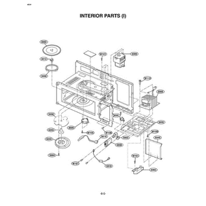 Section 5 Diagram and Parts List for MV-1525B BKEGSE LG Microwave Oven Combo