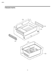 Freezer Parts Diagram and Parts List for GM-L268NQJP ASWCSE1 LG Refrigerator