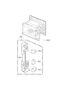 Latch Board Parts Diagram and Parts List for LMV1314W01  LG Microwave