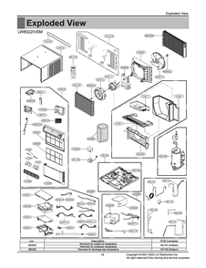 Diagram 1 Diagram and Parts List for LW8022IVSM AT1AUSL LG Air Conditioner