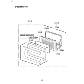 Section 1 Diagram and Parts List for LMH1017CVST AS1ELGA LG Microwave Oven Combo